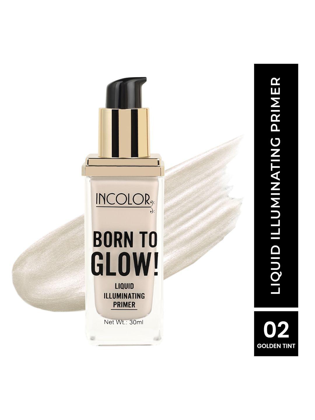 incolor born to glow liquid illuminating primer 30 ml - gold tint 02