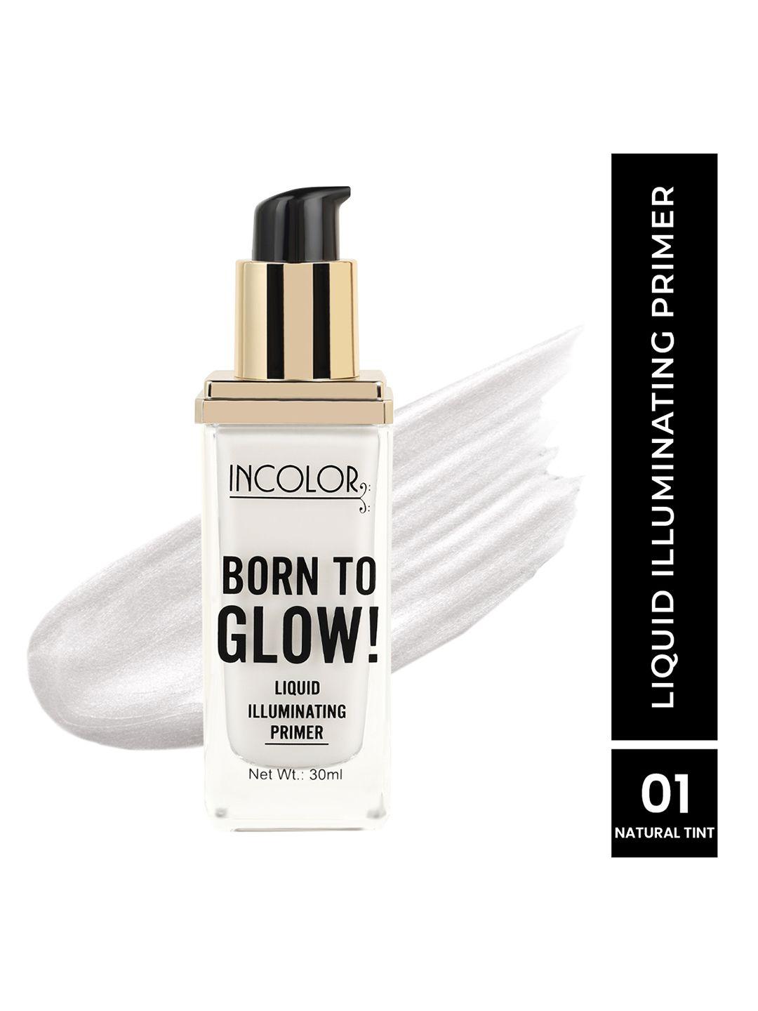incolor born to glow liquid illuminating primer 30 ml - natural tint 01