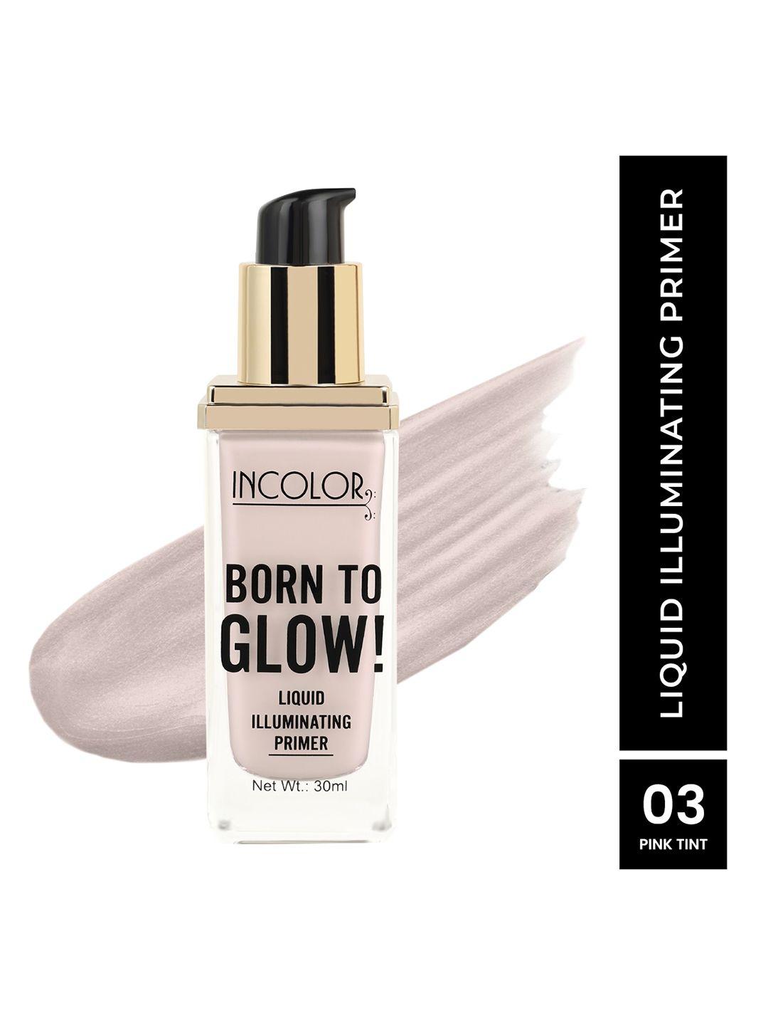 incolor born to glow liquid illuminating primer 30 ml - pink tint 03