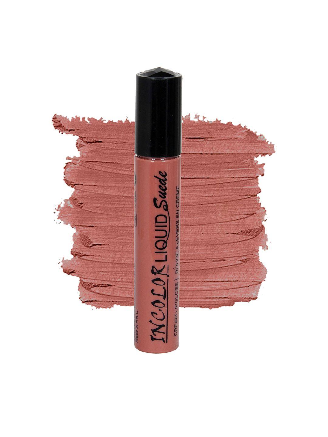 incolor brown liquid suede cream lip gloss shade 03