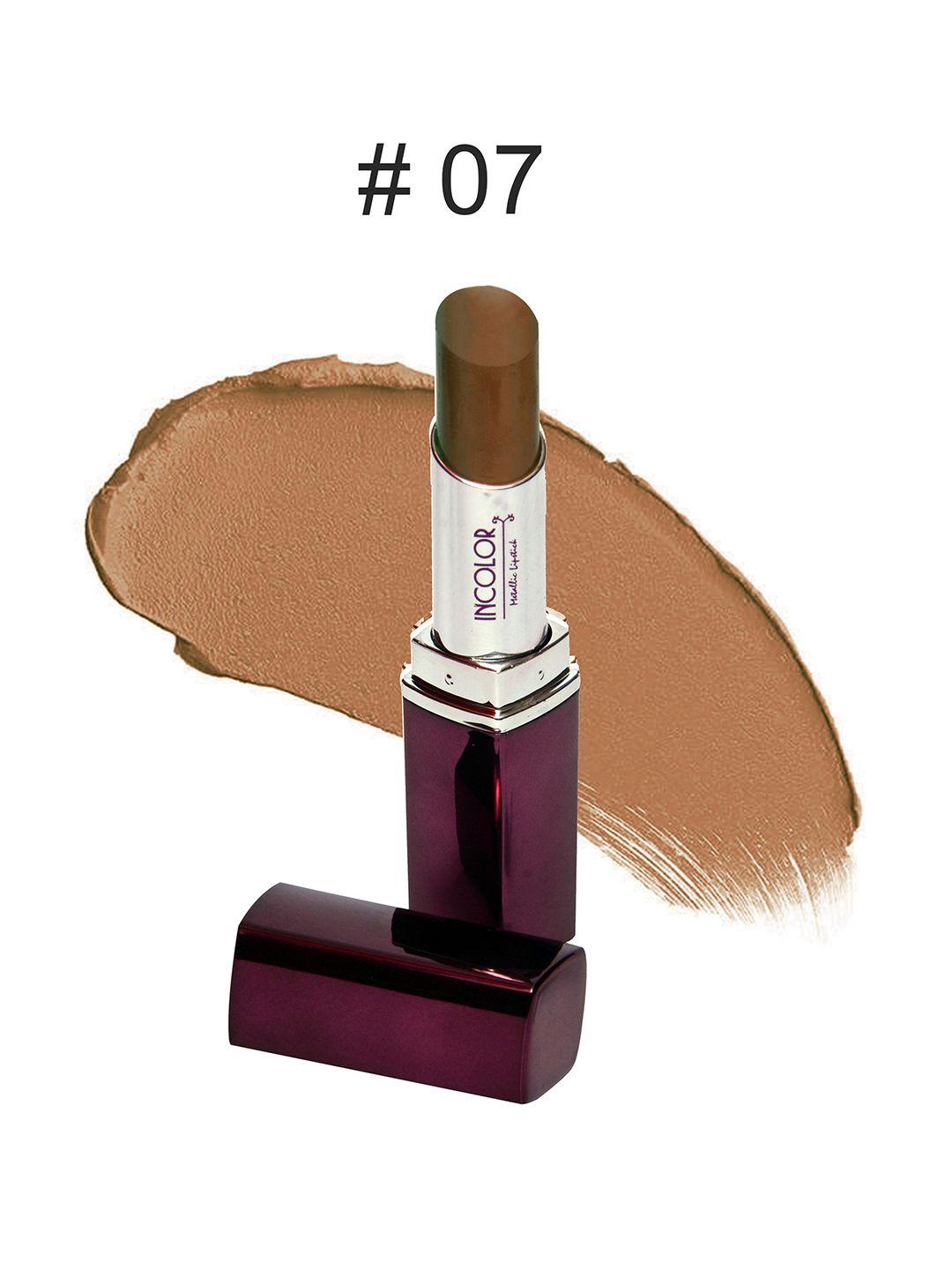 incolor brown metallic 07 lipstick 3.7 g