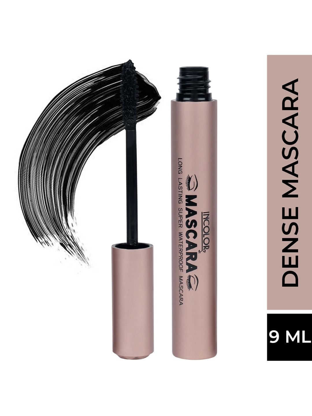 incolor dense long lasting super waterproof mascara - black 9ml