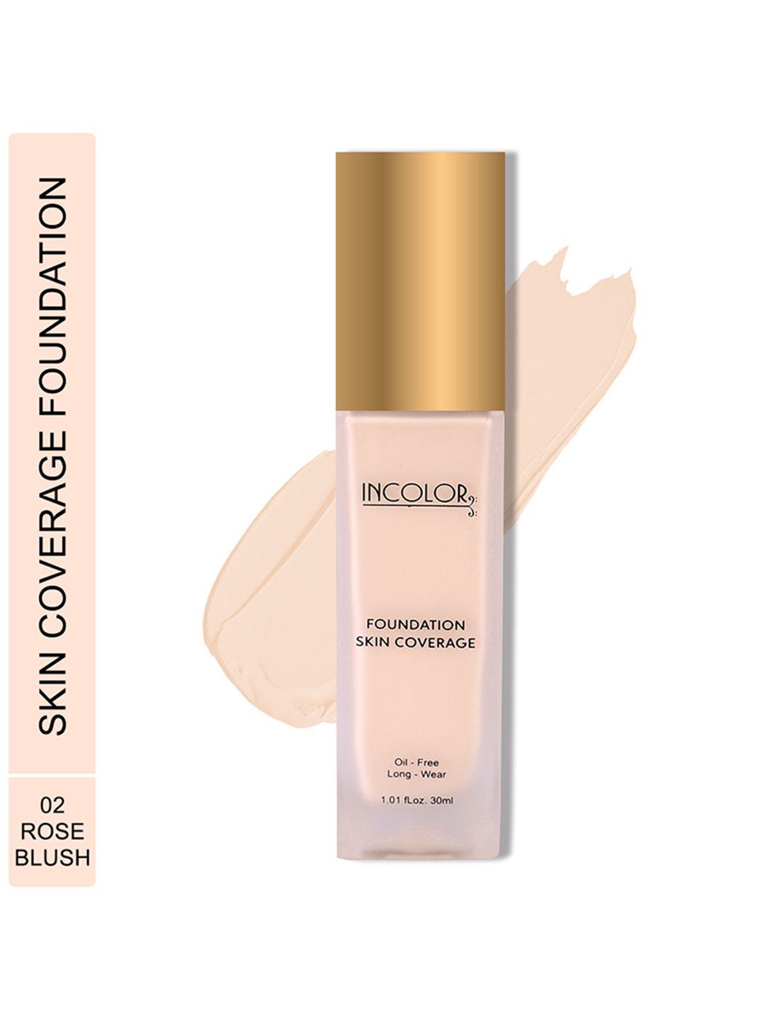incolor foundation skin coverage  30 ml - rose blush 02