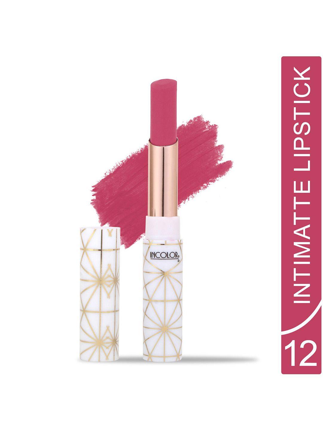 incolor intimatte lightweight long lasting smooth texture lipstick 2.3g - shade 12