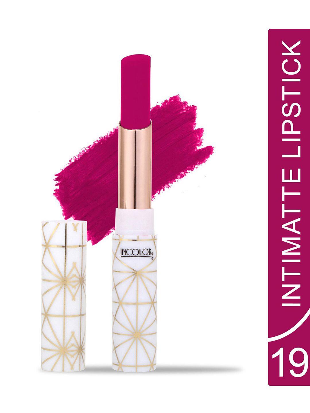 incolor intimatte lightweight long lasting smooth texture lipstick 2.3g - shade 19