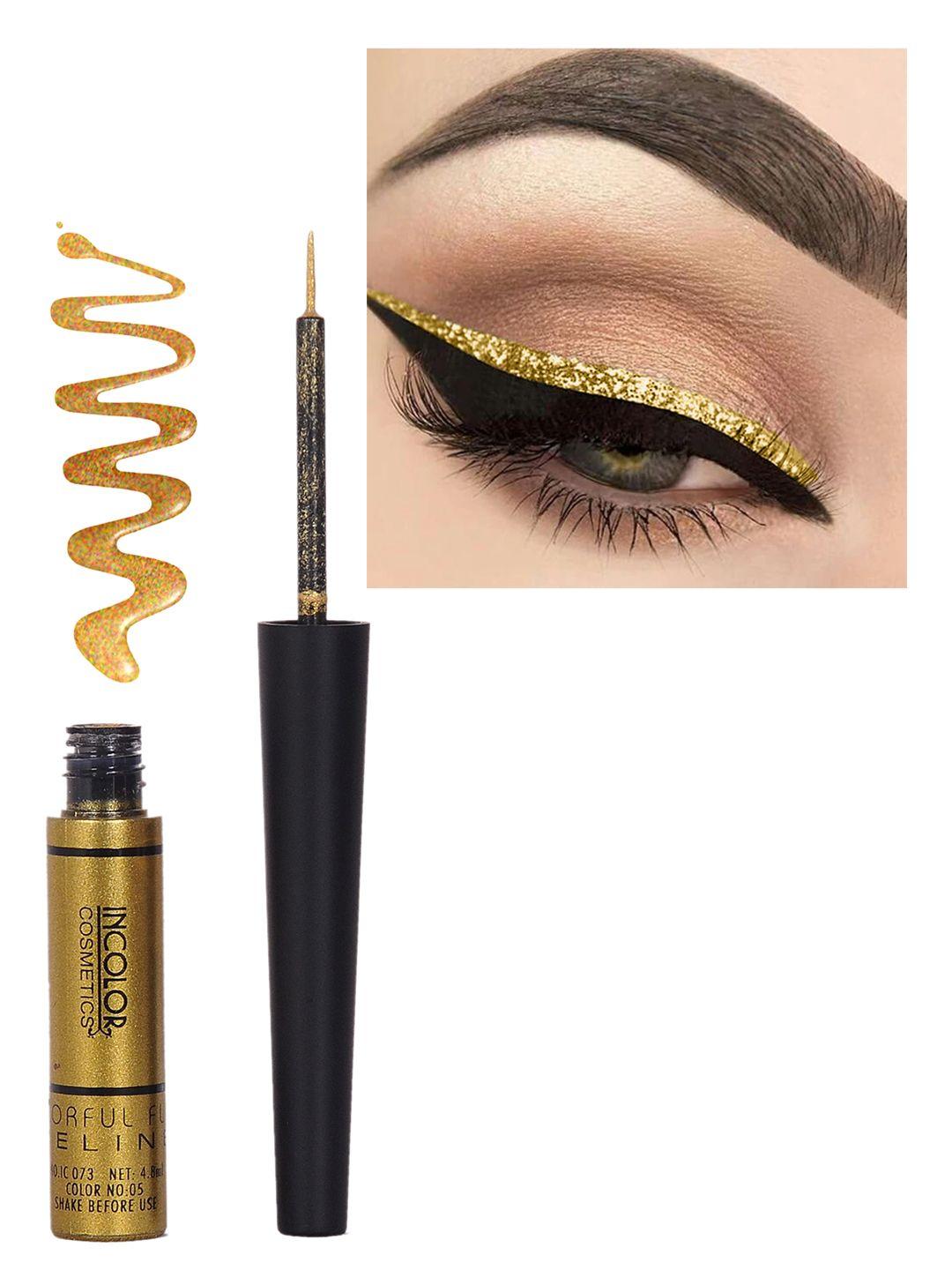 incolor kajal and eyeliner - glitter gold 6 ml