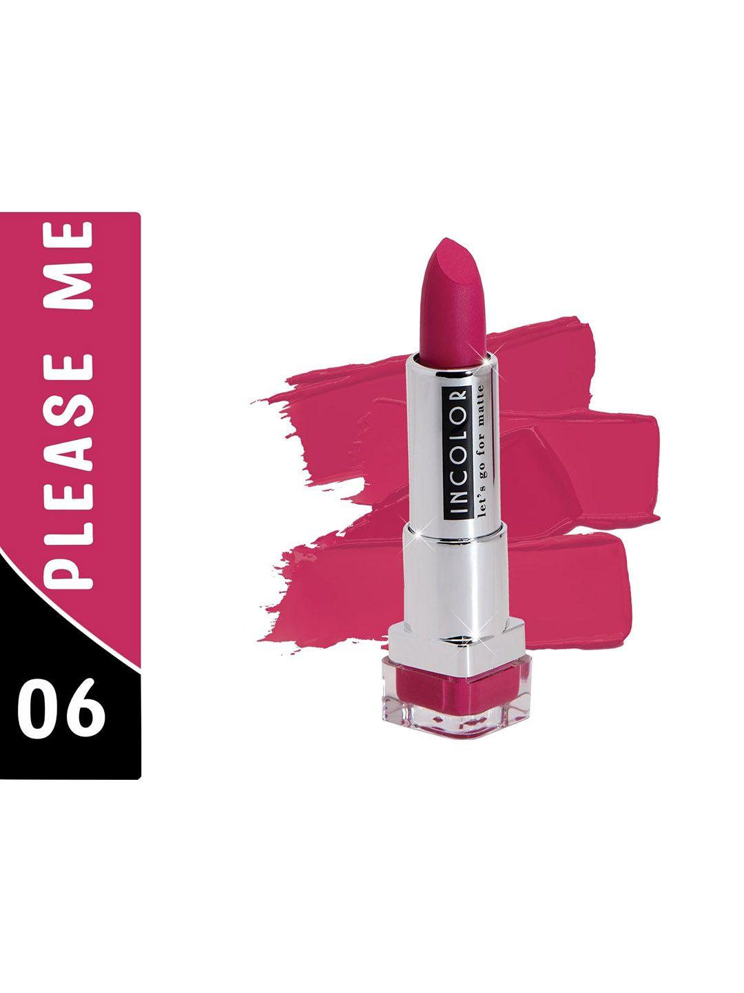 incolor let's go for matte lipstick - please me 06