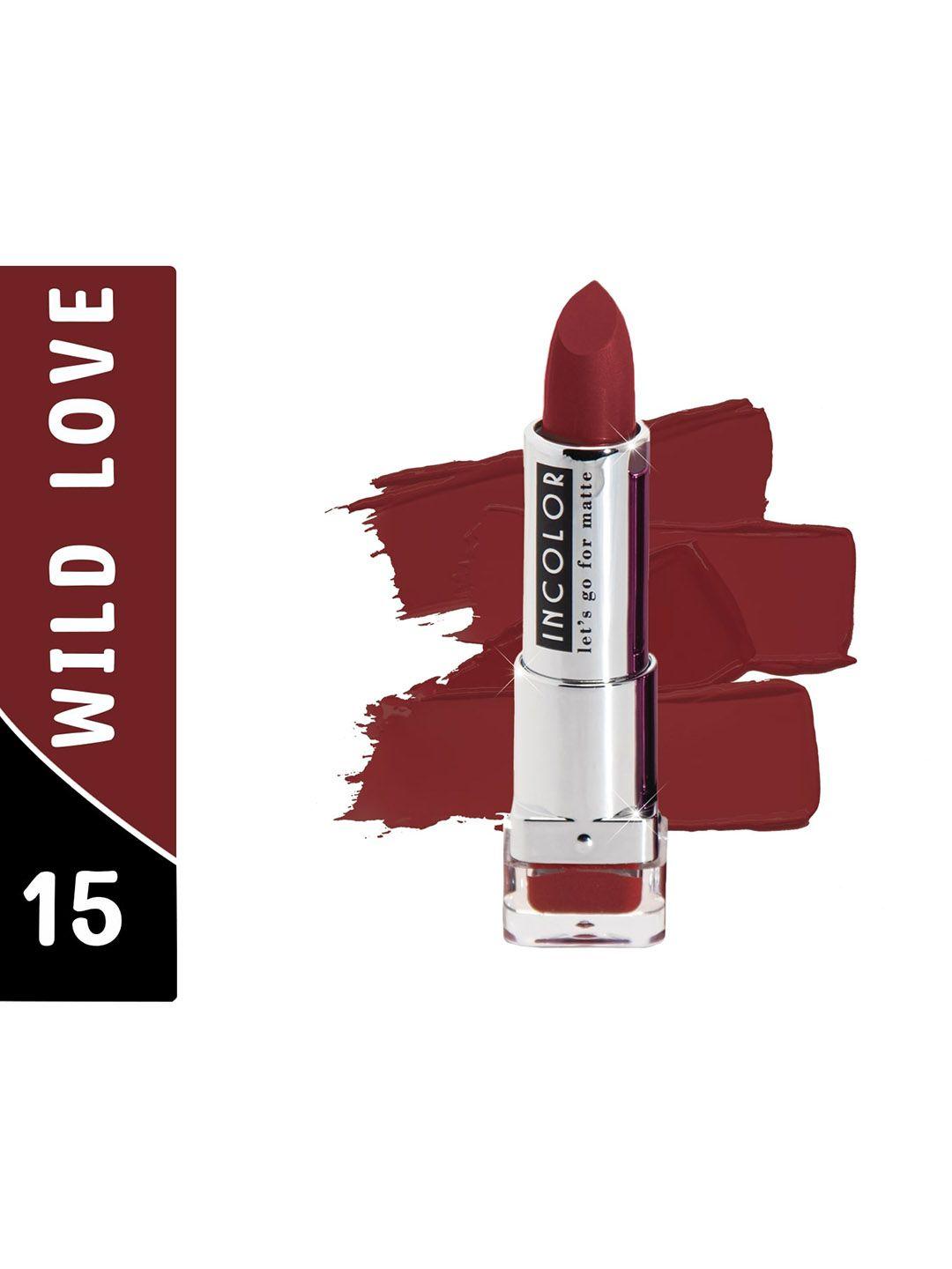 incolor let's go for matte lipstick - wild love 15