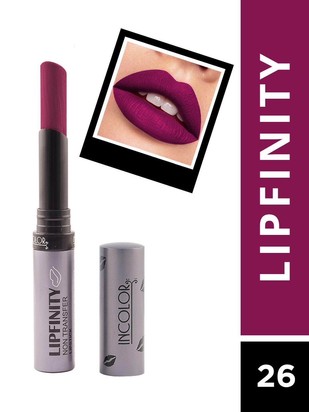 incolor lipfinity non transfer matte lipstick - 26