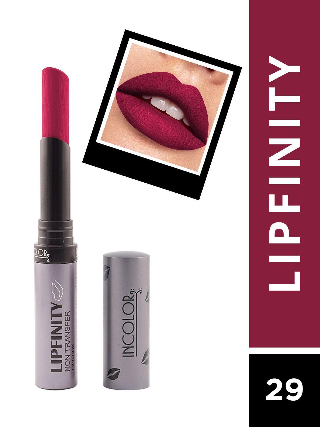 incolor lipfinity non transfer matte lipstick - 29