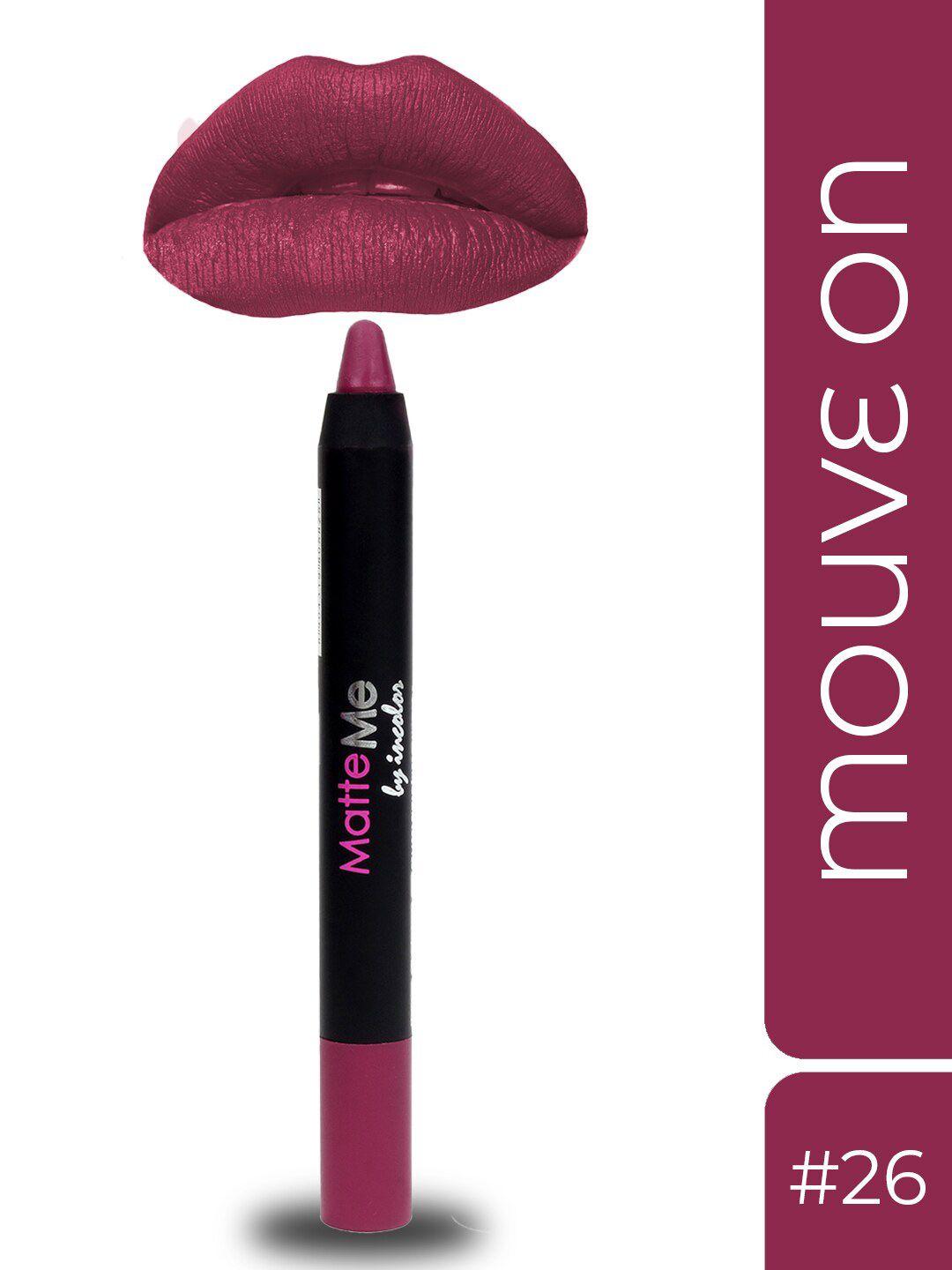 incolor matte me long-lasting crayon lipstick 2.3 g - mauve on 26