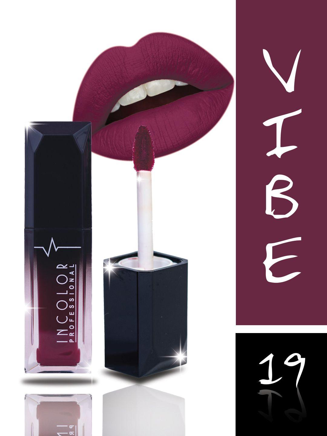 incolor professional matte mini lip gloss vibe 19-8 ml