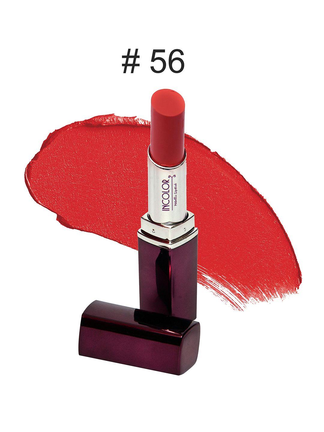 incolor red mettalic 56 lipstick 3.7 gm