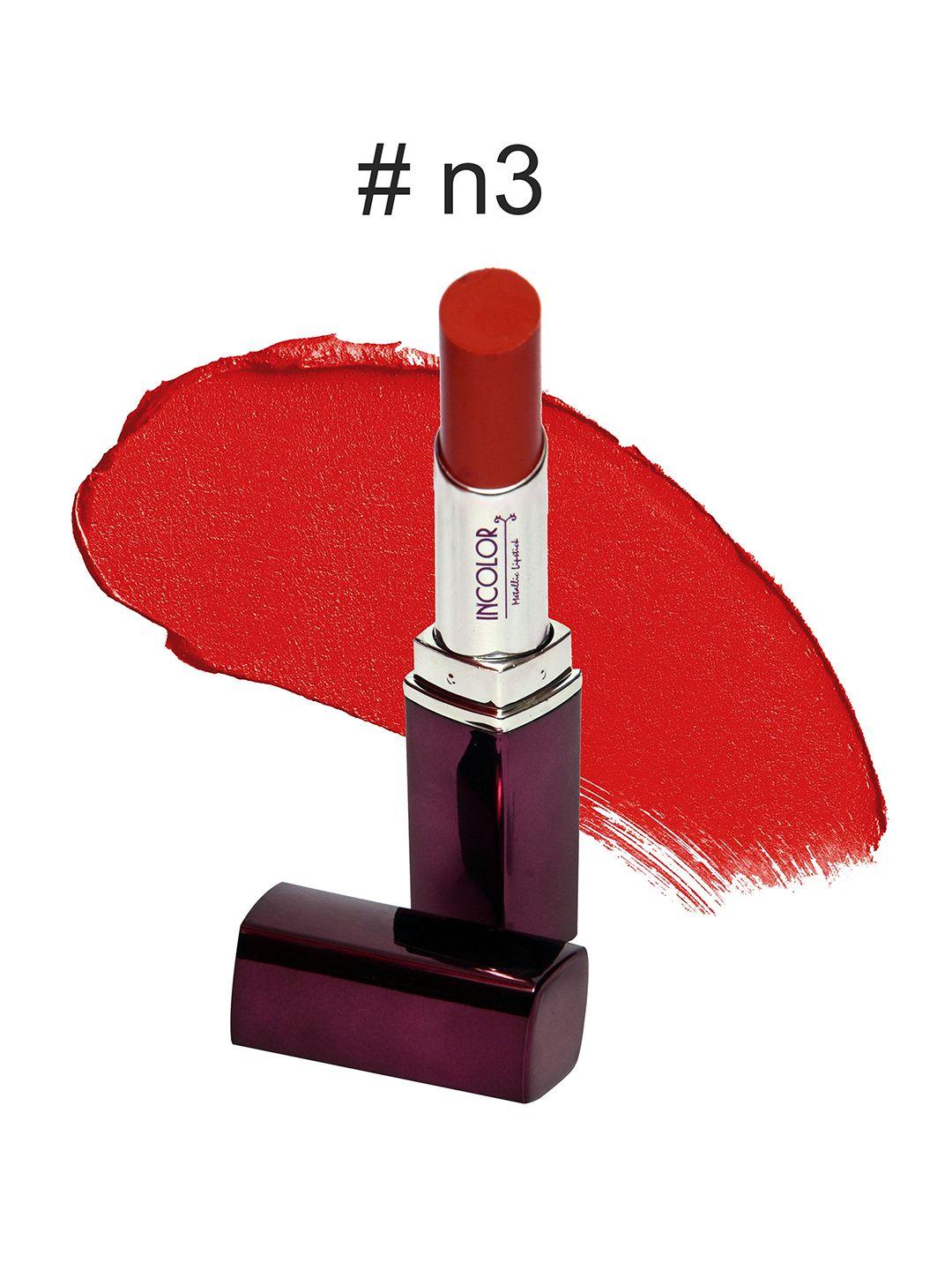 incolor red mettalic n03 lipstick 3.7g