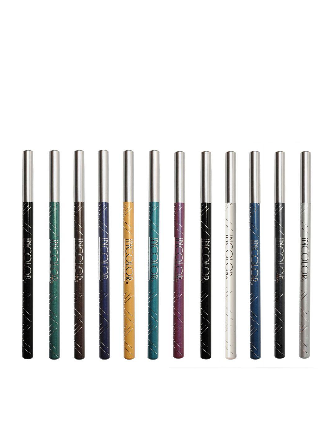 incolor set of 12 intense longwear eye pencils