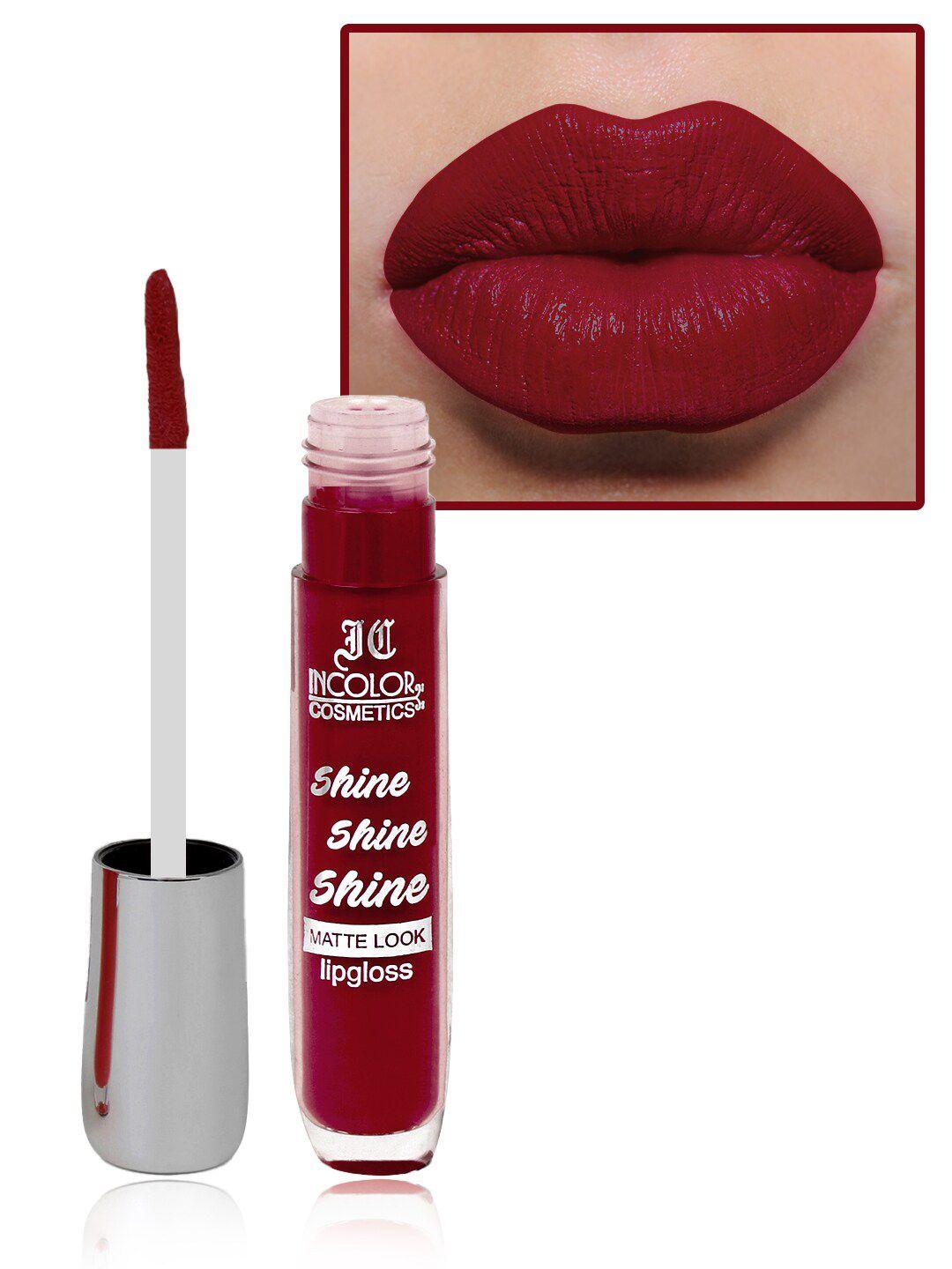 incolor shine shine shine long-wearing lightweight matte look lip gloss 8ml - shade 02