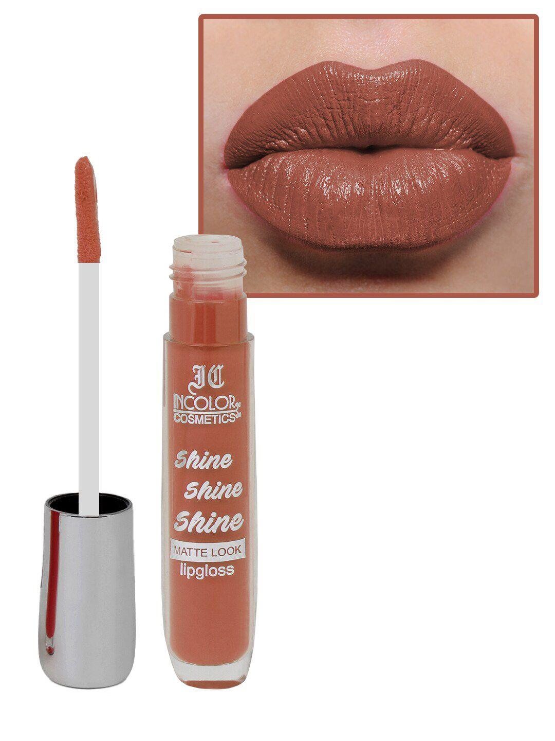 incolor shine shine shine long-wearing lightweight matte look lip gloss 8ml - shade 07