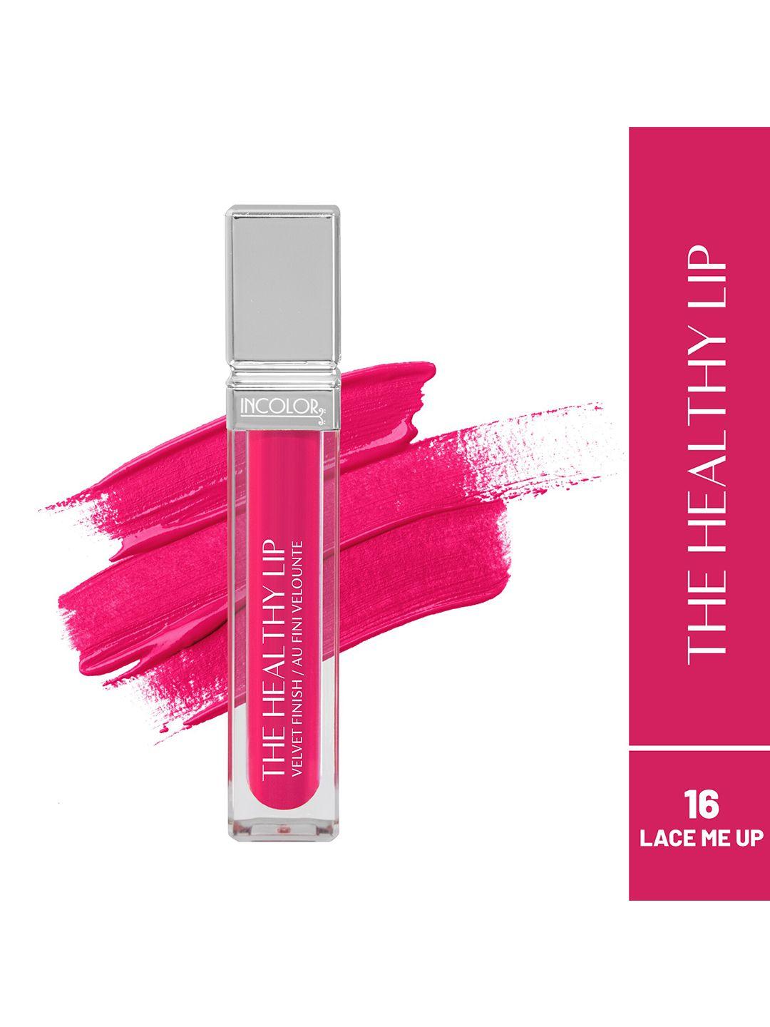 incolor the healthy lip velvet finish lip gloss - 8ml -  lace me up 16