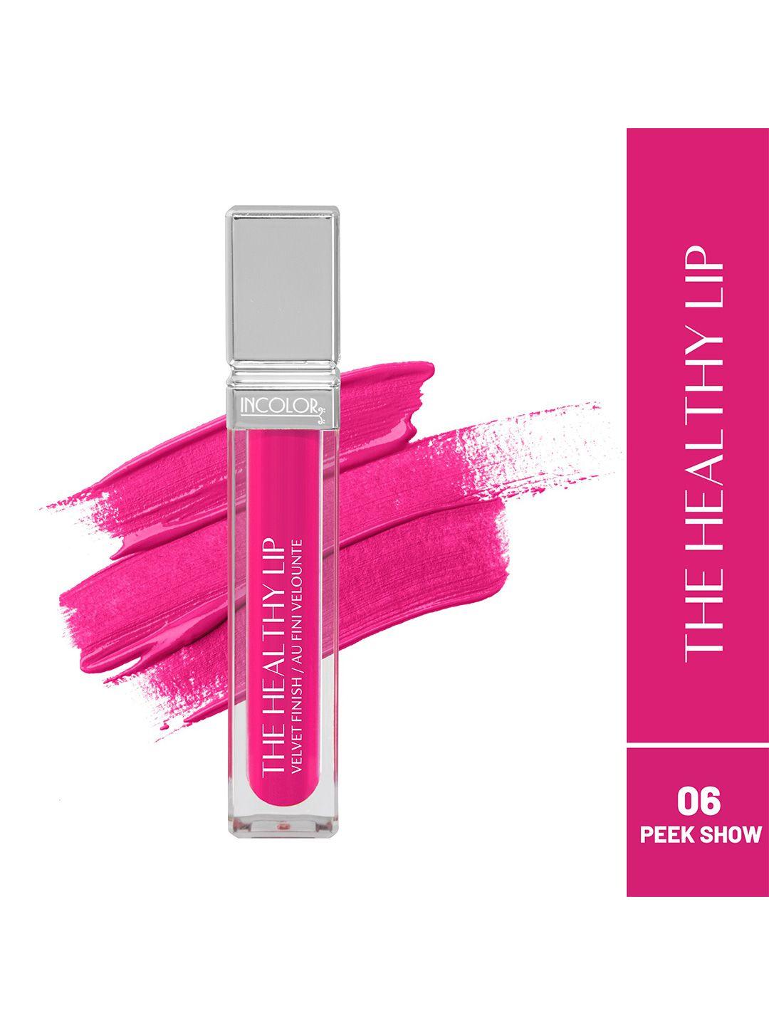 incolor the healthy lip velvet finish lip gloss - 8ml - peek show 06