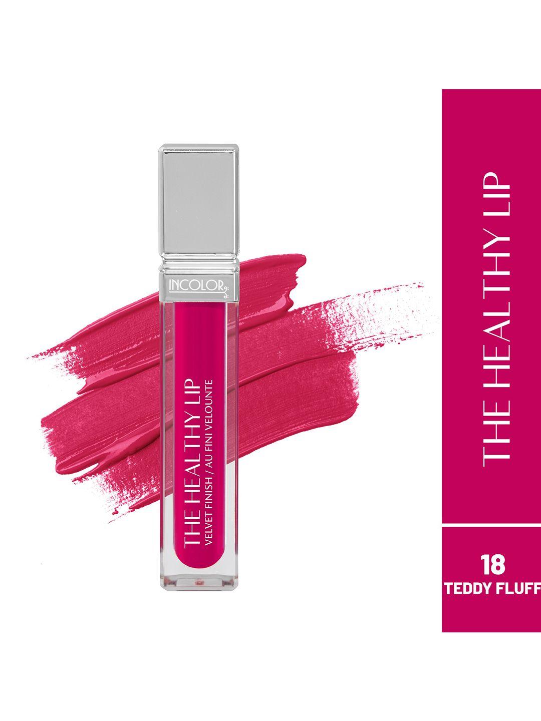 incolor the healthy lip velvet finish lip gloss - 8ml - teddy fluff 18