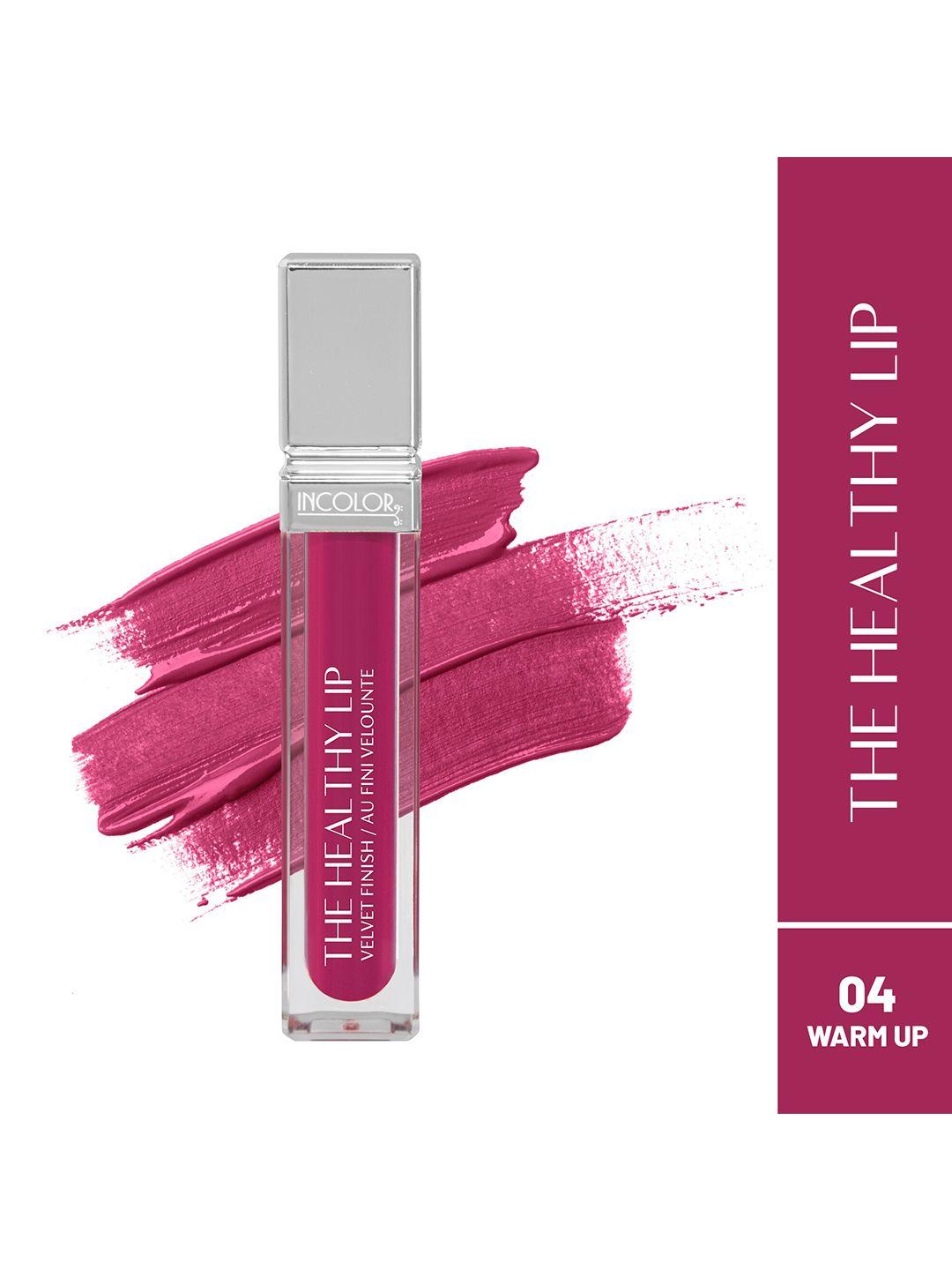 incolor the healthy lip velvet finish lip gloss - 8ml - warm up 04