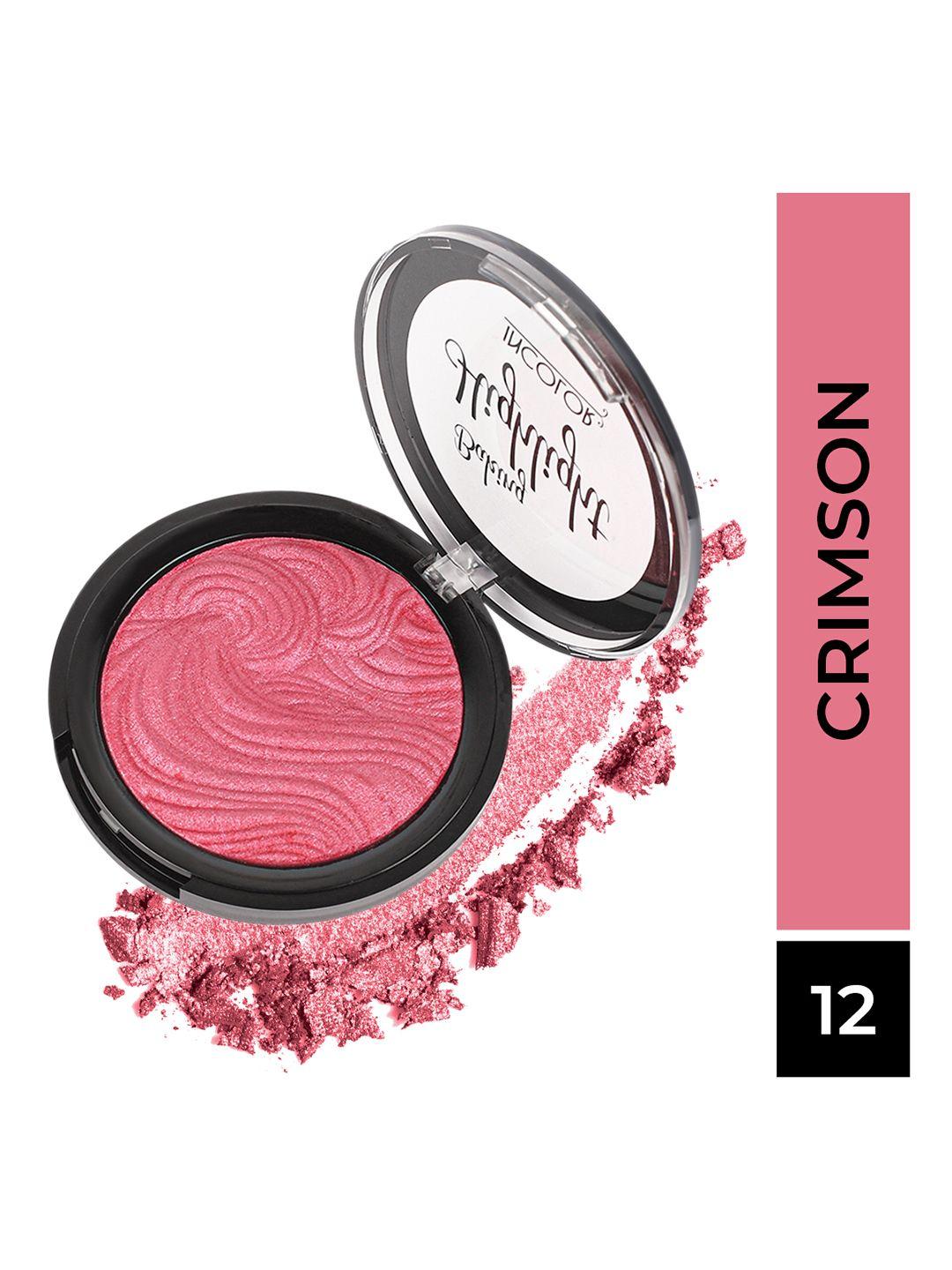 incolor women baking highlighter 12 - crimson 9gm