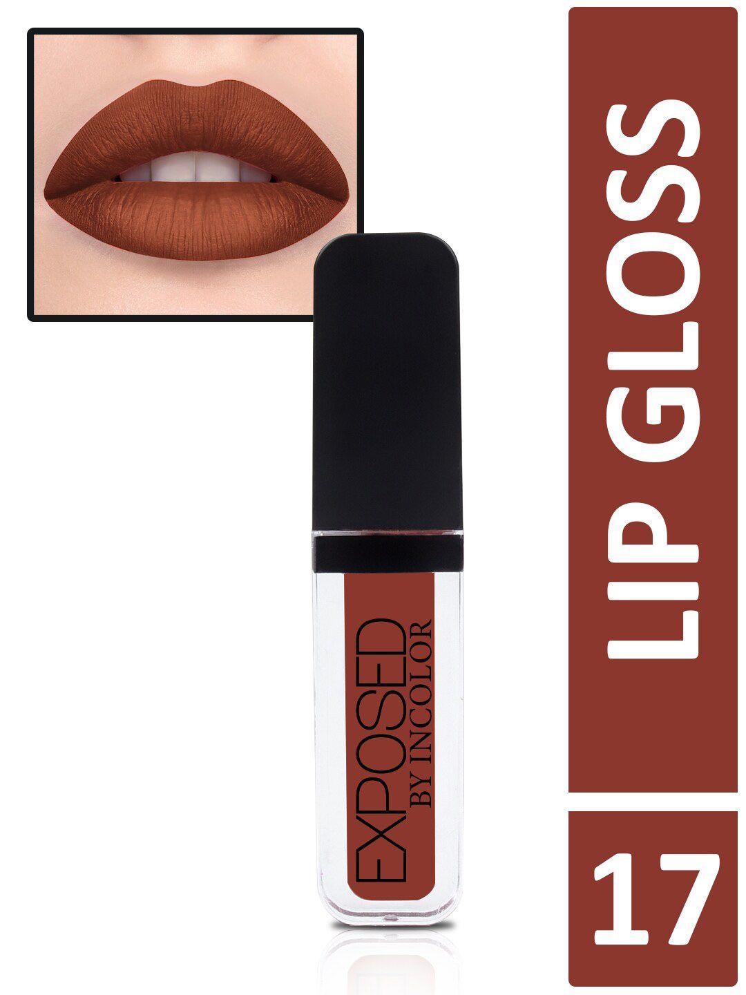 incolor women camel brown lip gloss