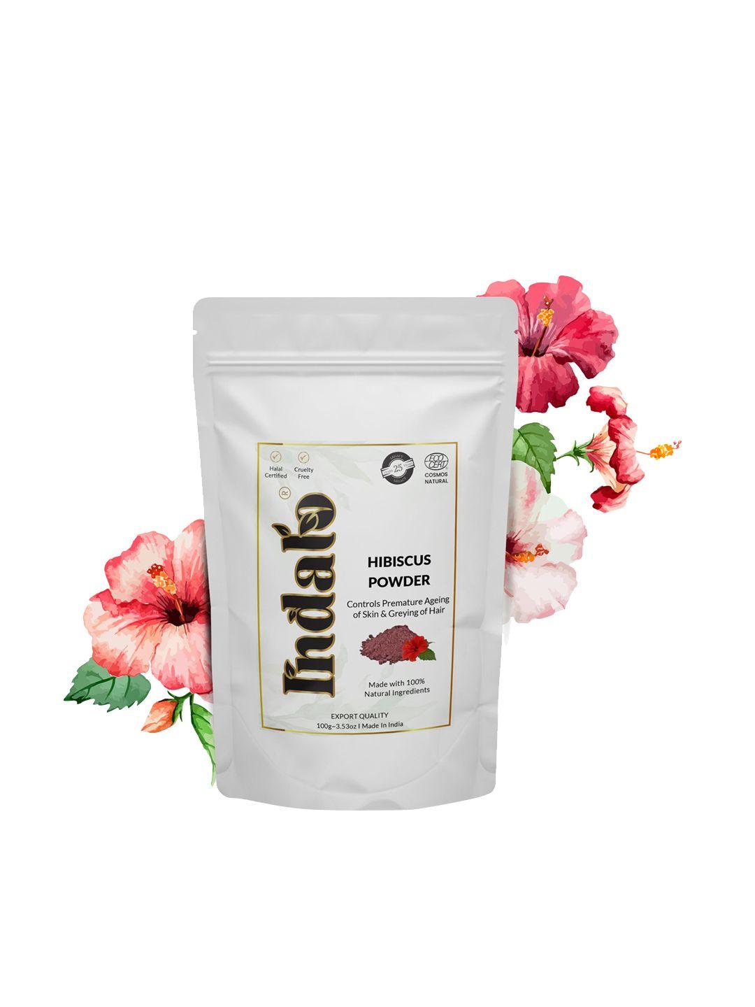 indalo natural hibiscus powder for skin & hair | for all skin & hair types (100 g)