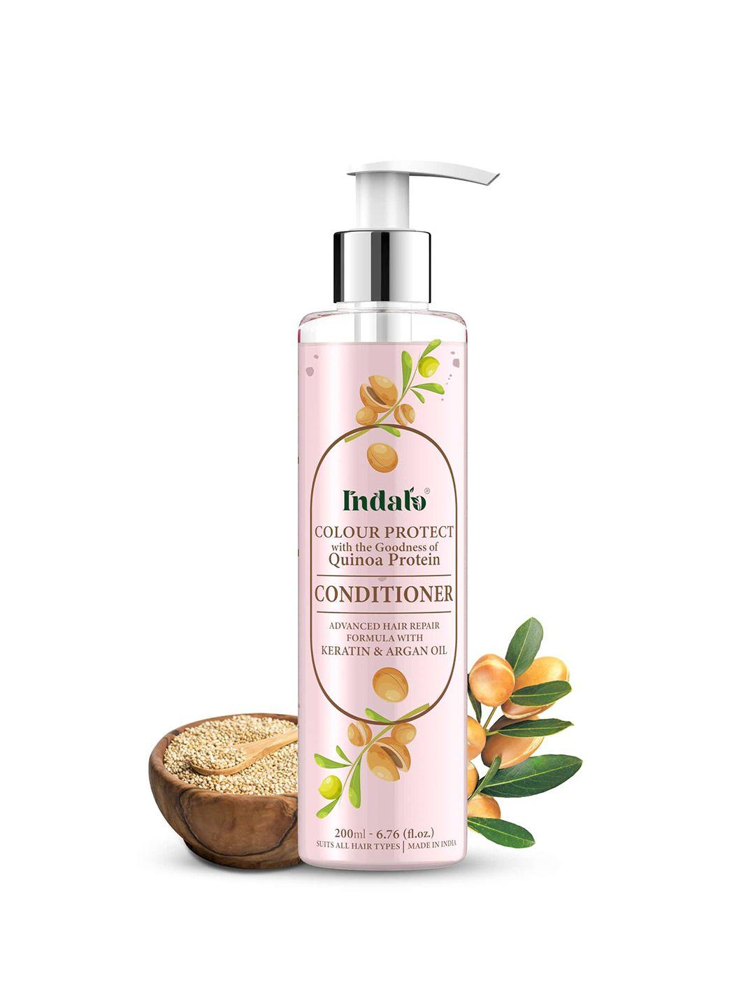 indalo quinoa protein colour protect conditioner for hair & damaged hair repair - 200 ml