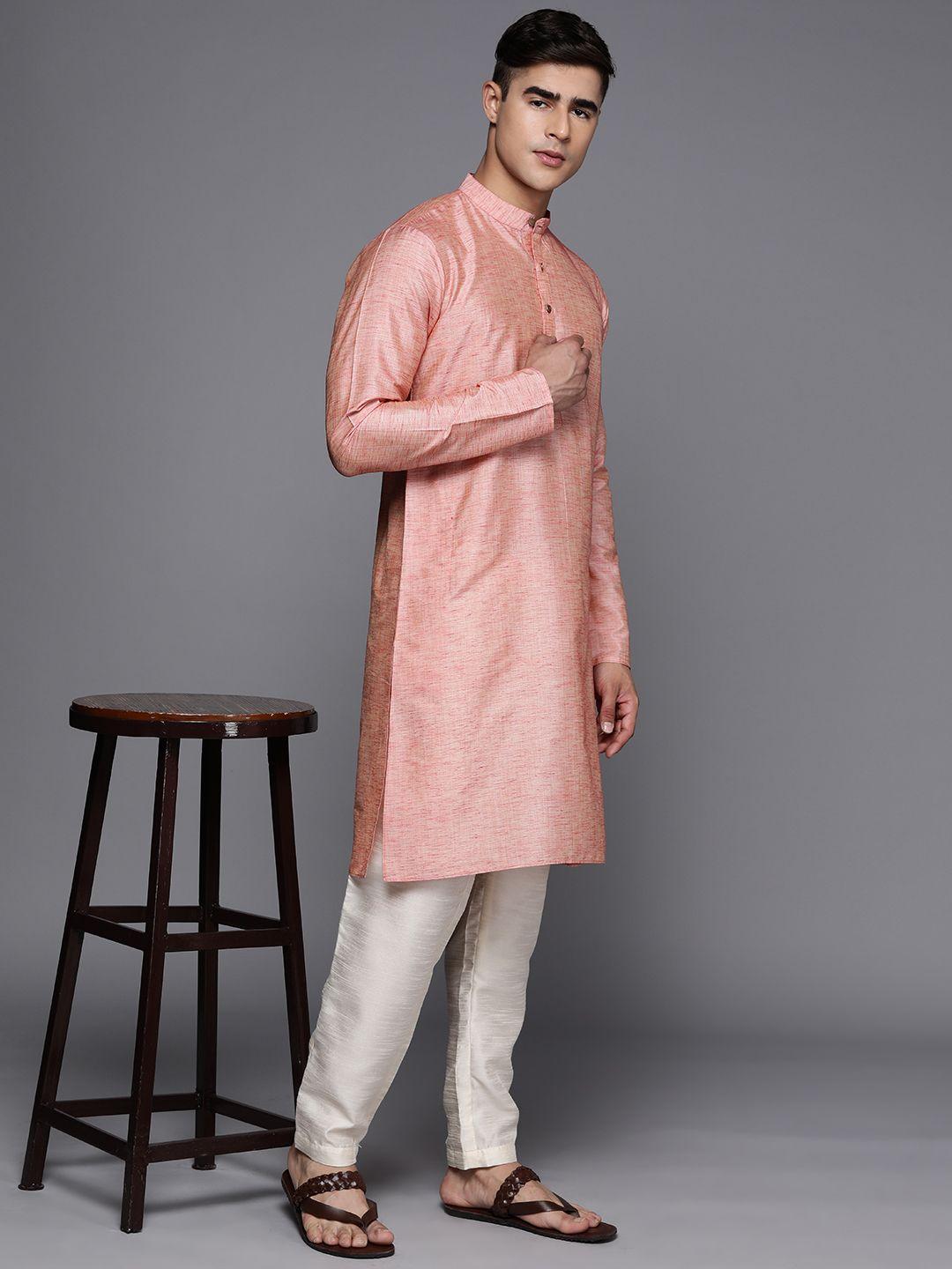 inddus men mandarin collar kurta