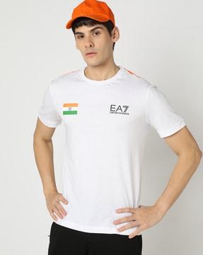 india special regular fit t-shirt with tricolor detailing