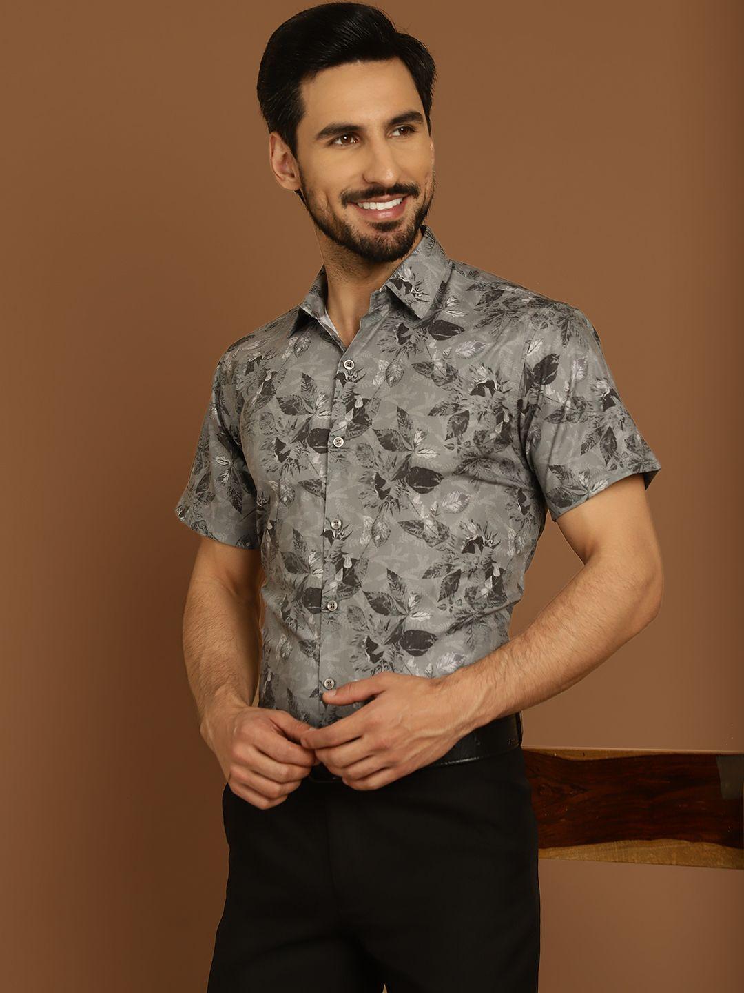 indian-needle-classic-floral-printed-cotton-opaque-formal-shirt
