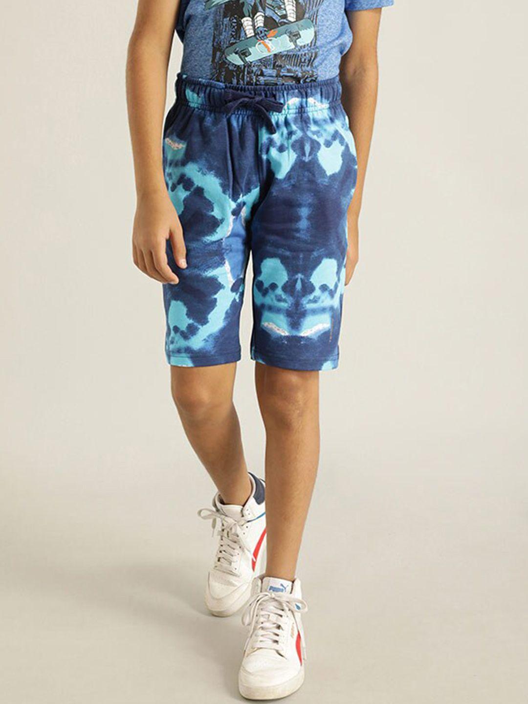 indian terrain boys abstract printed pure cotton shorts
