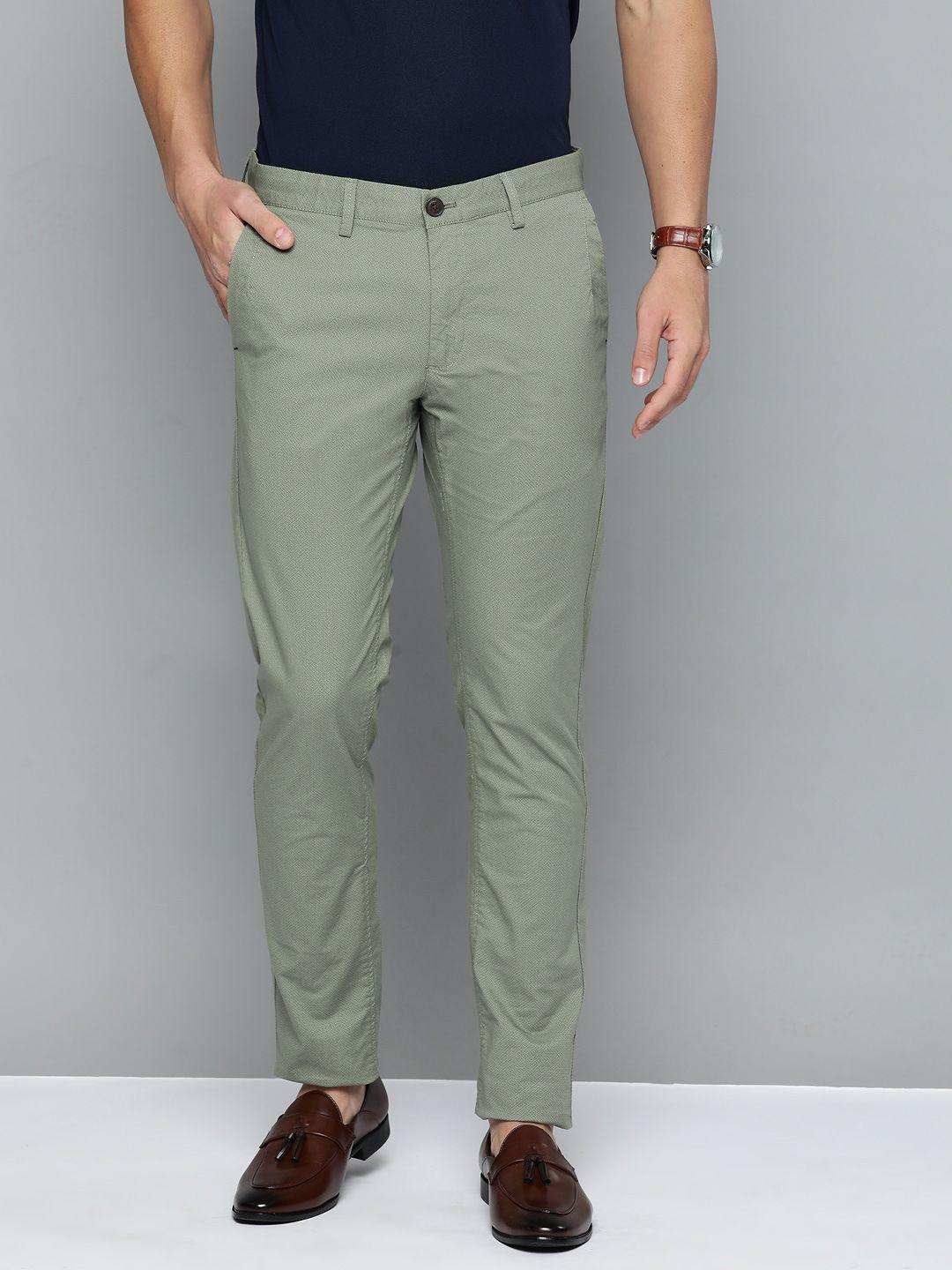 indian terrain men brooklyn slim fit trousers