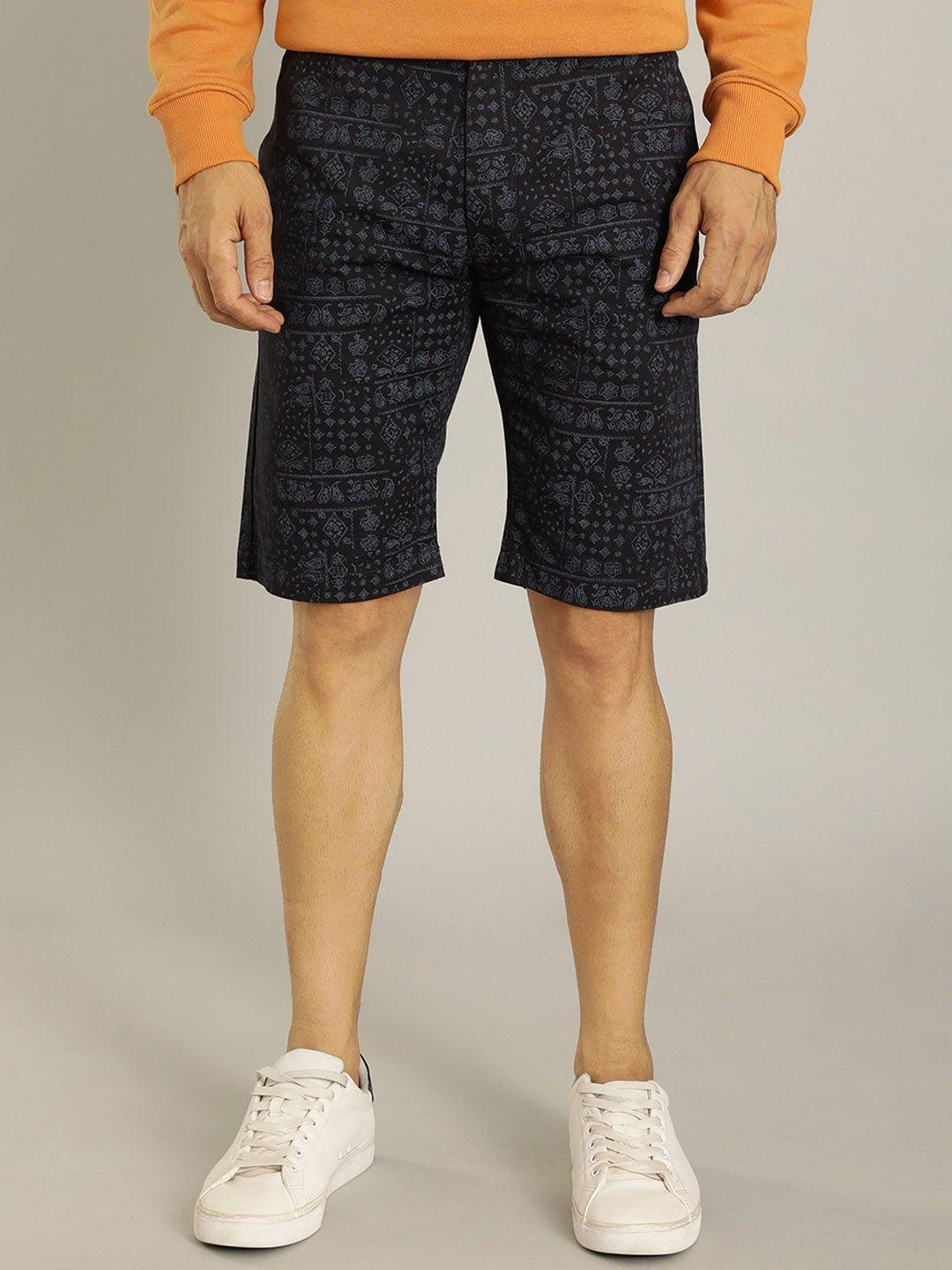 indian-terrain-men-floral-printed-slim-fit-pure-cotton-shorts