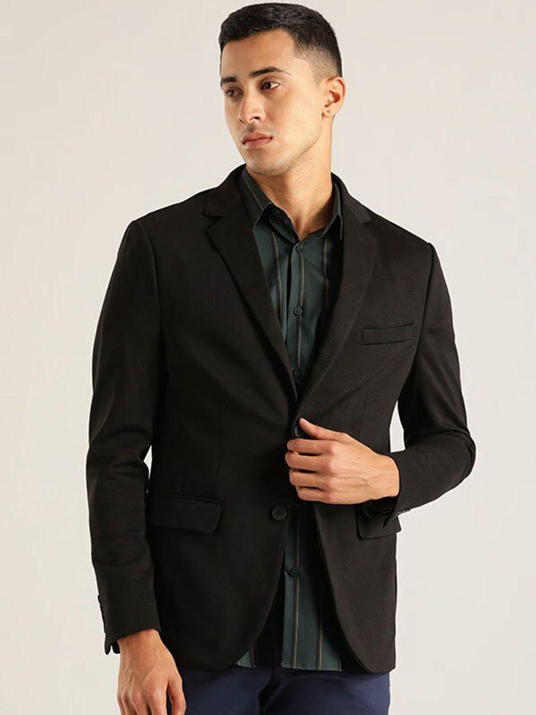 indian terrain notched lapel single breasted blazer