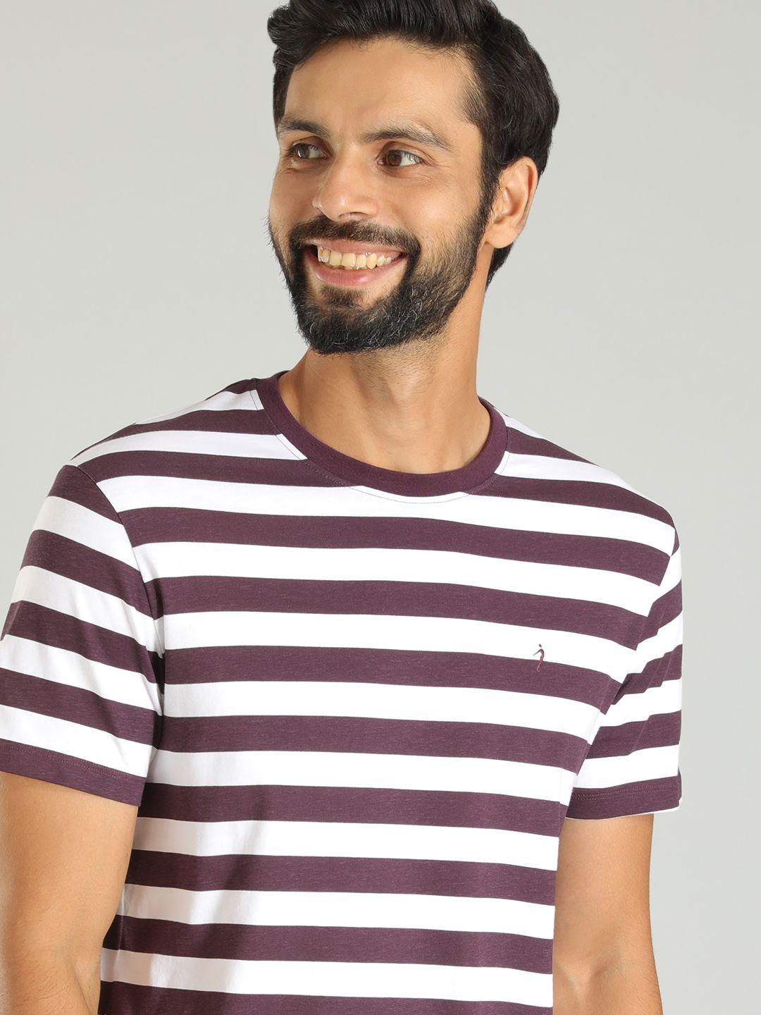 indian terrain striped pure cotton t-shirt