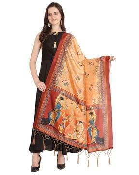 indian dupatta with tassels