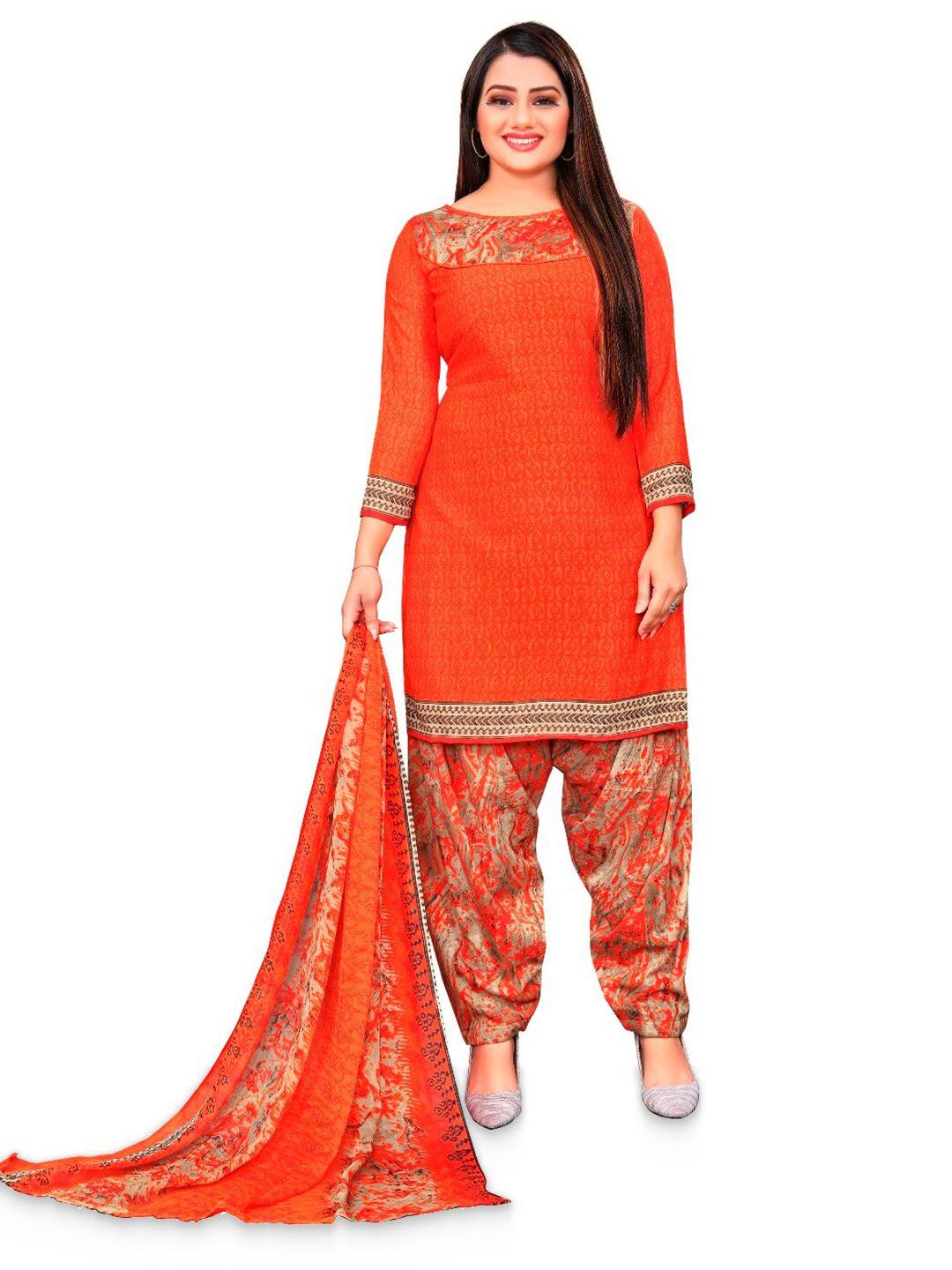 indian heritage printed unstitched dress material