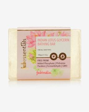 indian lotus glycerine bathing bar