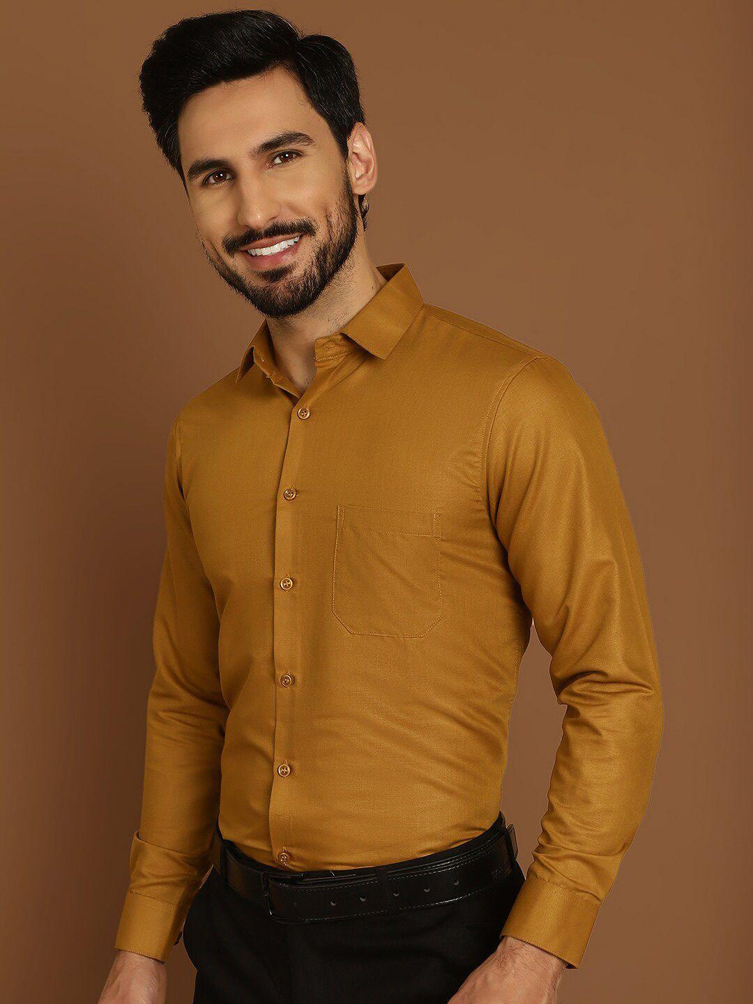 indian needle classic cotton formal shirt