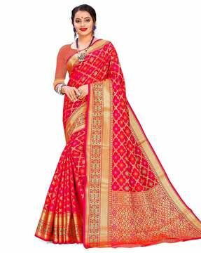 indian pattern traditional saree