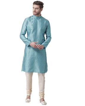 indian print long kurta