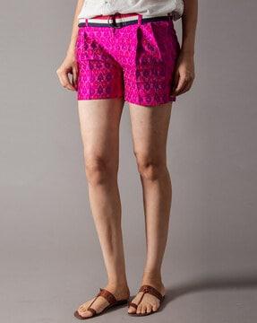 indian print shorts