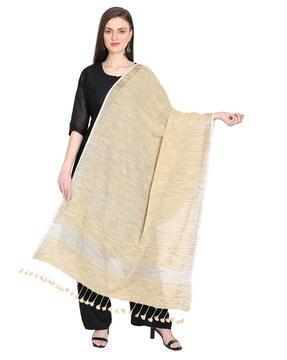 indian solid textured dupatta