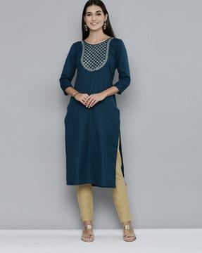 indian straight fit kurta