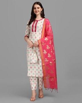 indian straight kurta set