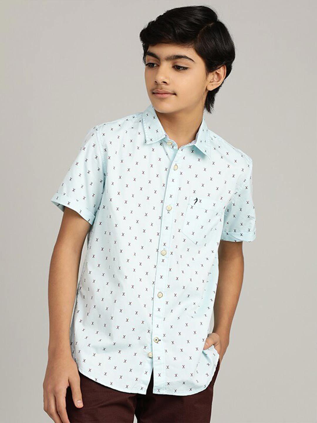 indian terrain boys blue casual shirt