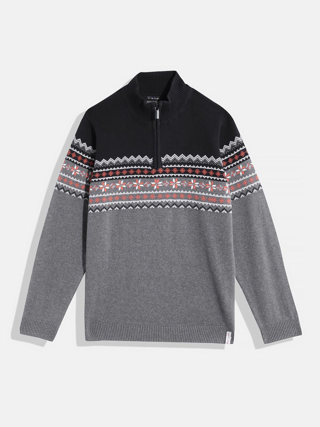 indian terrain boys colourblocked pullover