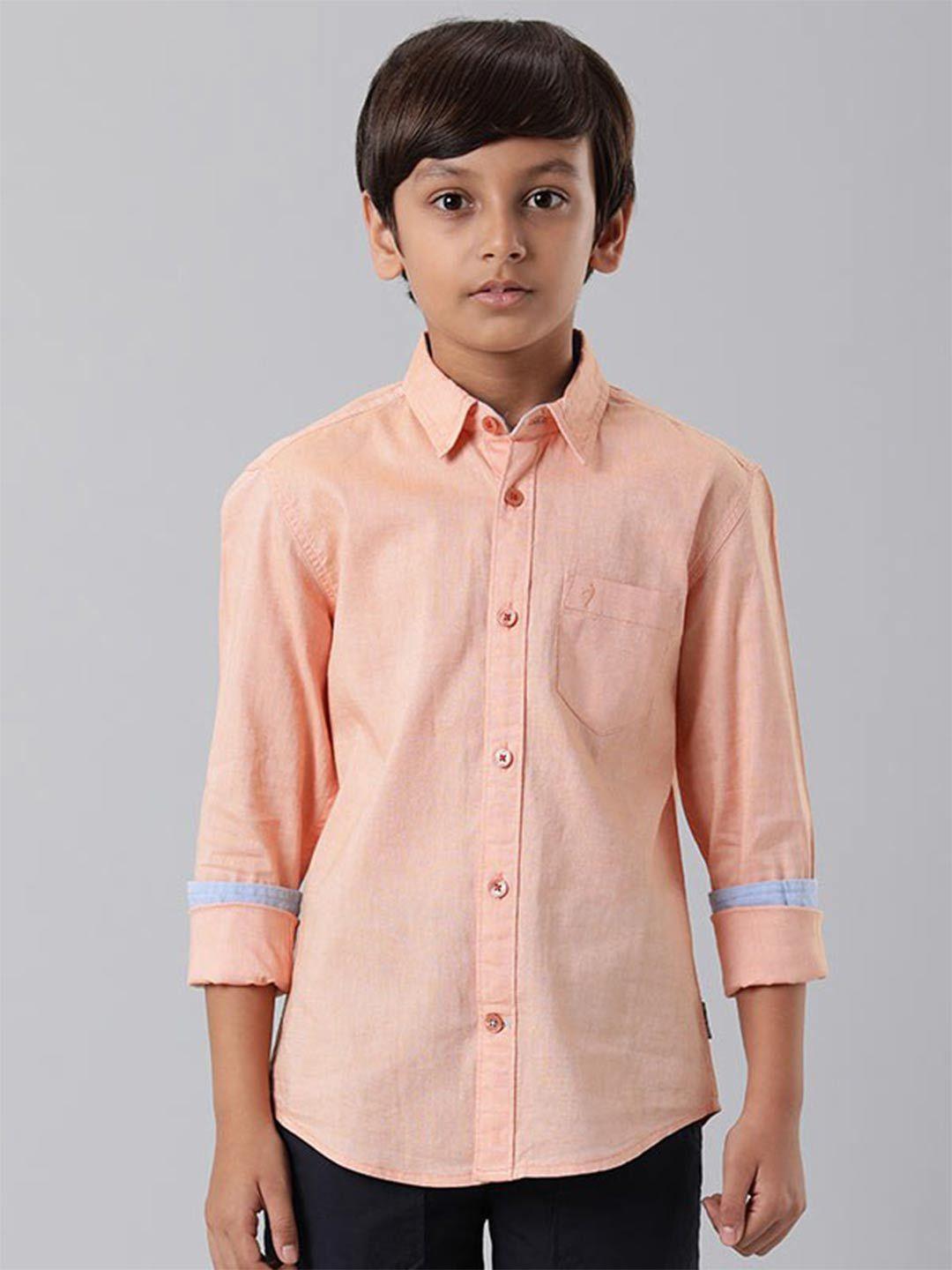 indian terrain boys coral casual shirt